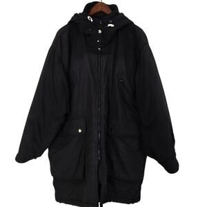 Vintage Patagonia Hooded Blk Ski Gorpcore Utilitarian Winterwear Retro Parka XL